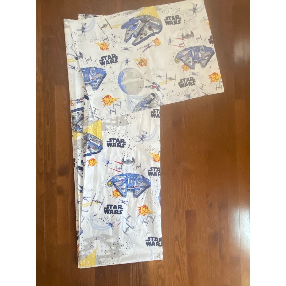 Pottery Barn Kids Star Wars Twin Flat Sheet & Pillow Case
